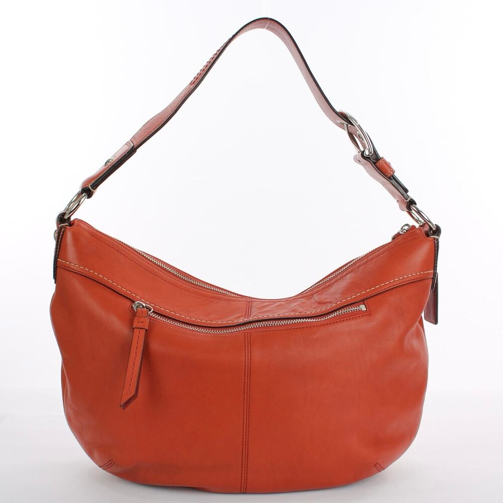 Coach Vintage Y2K Soho Hobo Bag Orange Leather Shoulder Bag